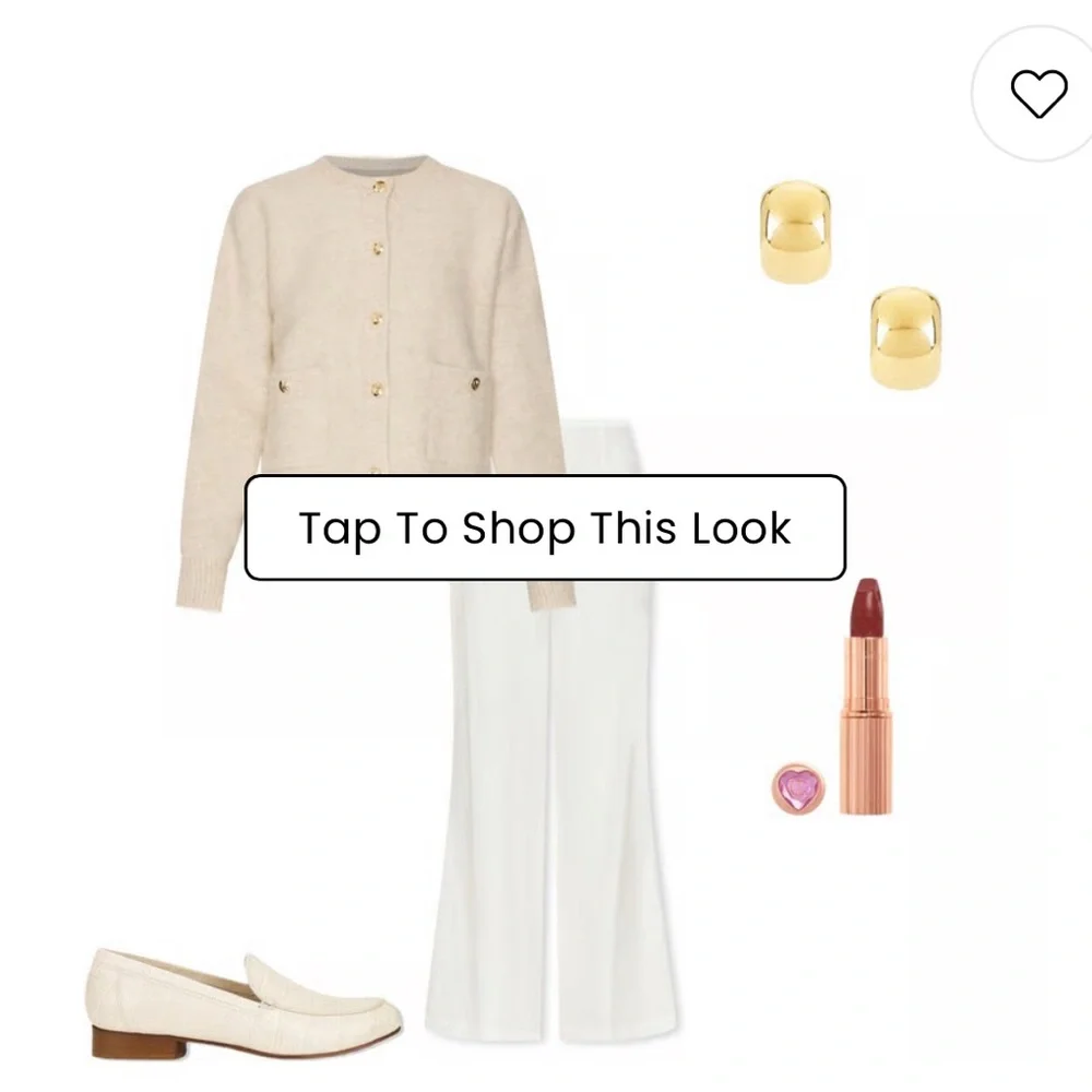 NWT Anine Bing Bobbie Cardigan in Light Oat Size Small Neutral Alpaca Sweater - Picture 9 of 10